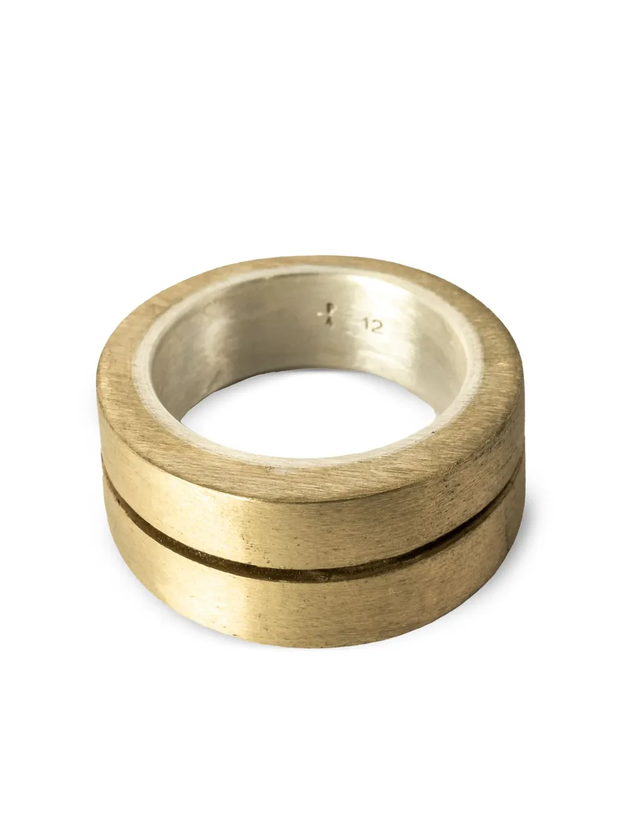 серебряное кольцо Crevice v2 3
