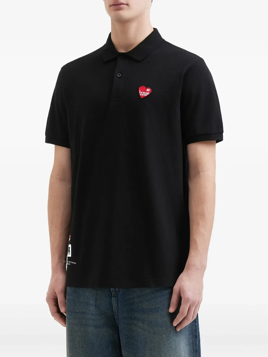 appliqué polo shirt 5