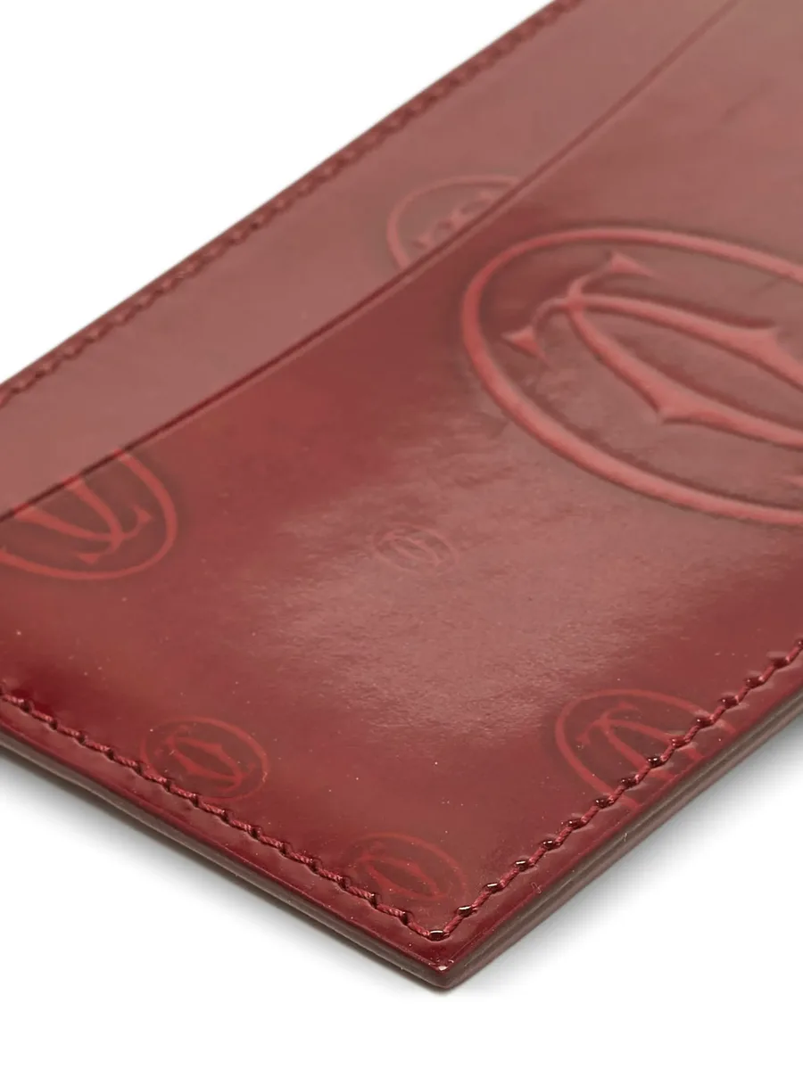 Happy Birthday logo-embossed card holder 2