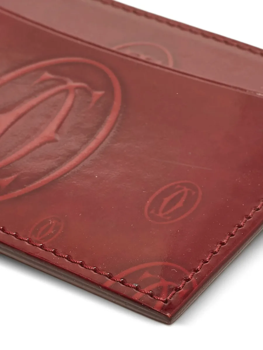 Happy Birthday logo-embossed card holder 3
