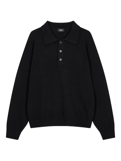 long-sleeve polo shirt
