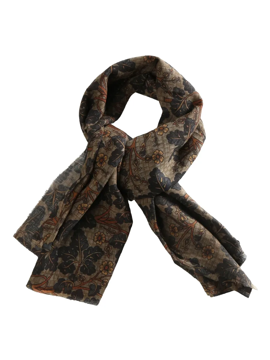 floral-print scarf 1
