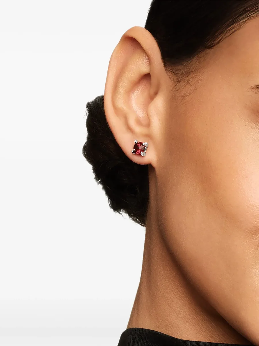 серебряные серьги Petite Chatelaine с родолитом 4