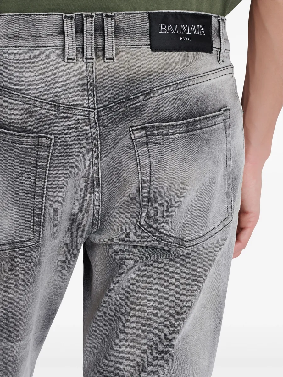 mid-rise straight-leg jeans 11