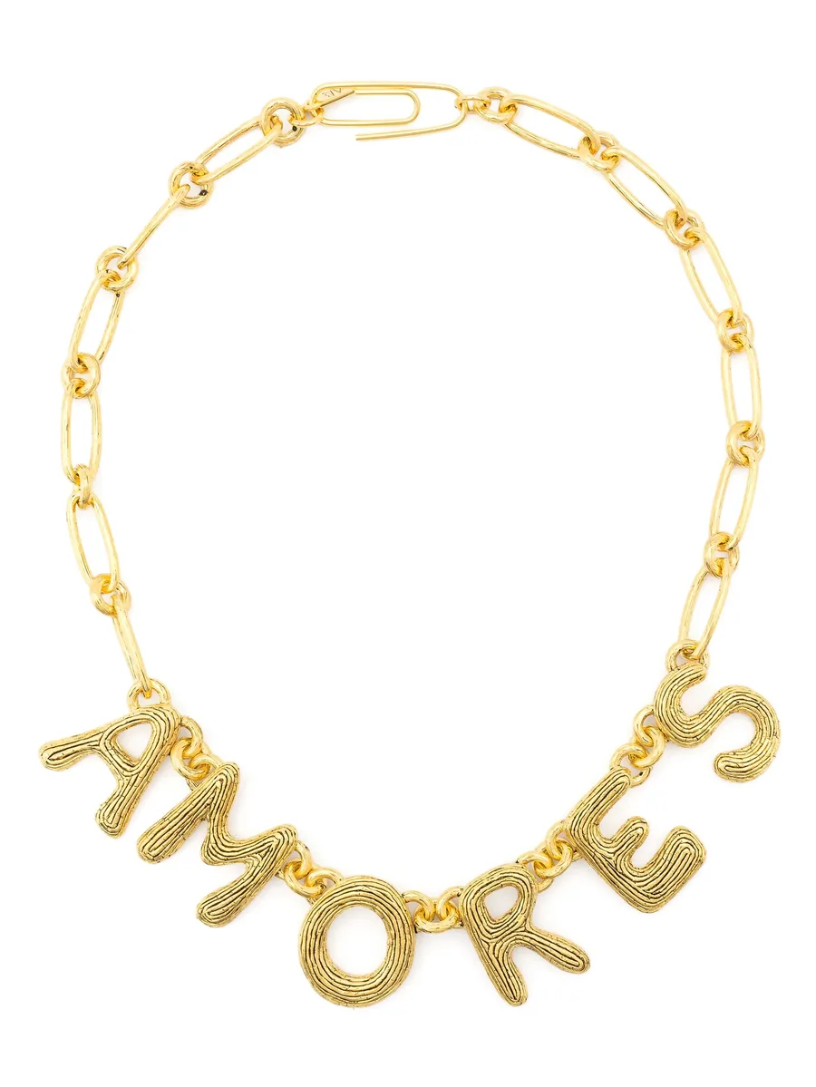 Amaite letter-charm necklace 1