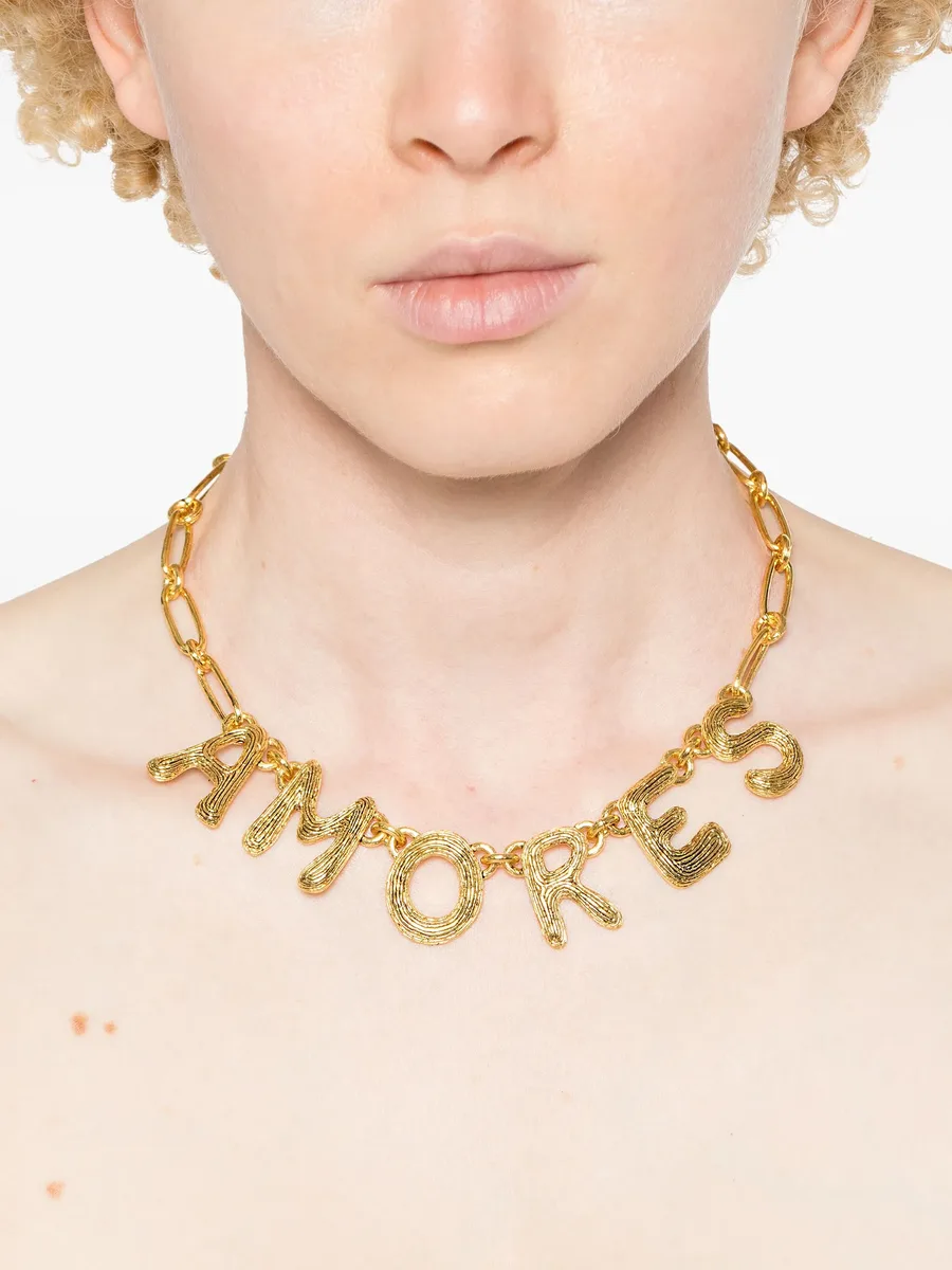 Amaite letter-charm necklace 3