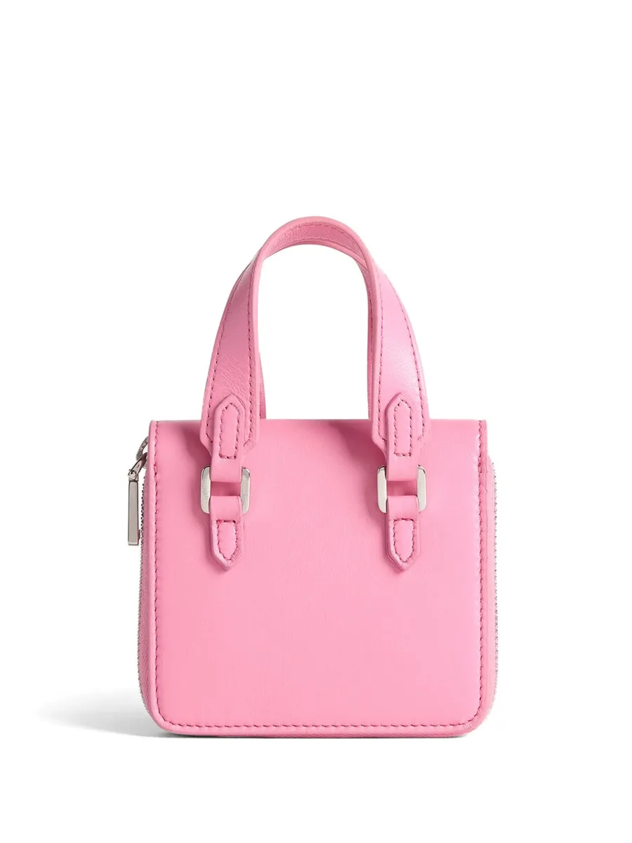 logo-plaque leather purse 3