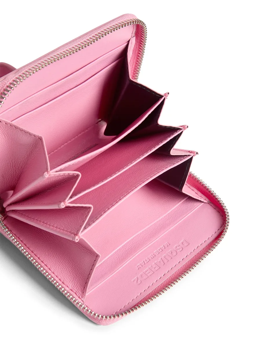 logo-plaque leather purse 7