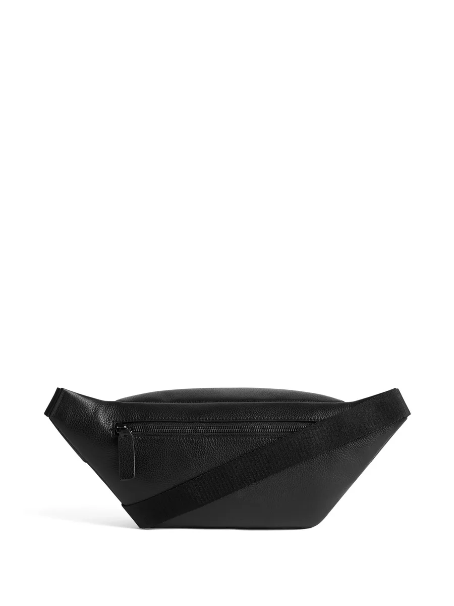 logo-print leather belt bag 4