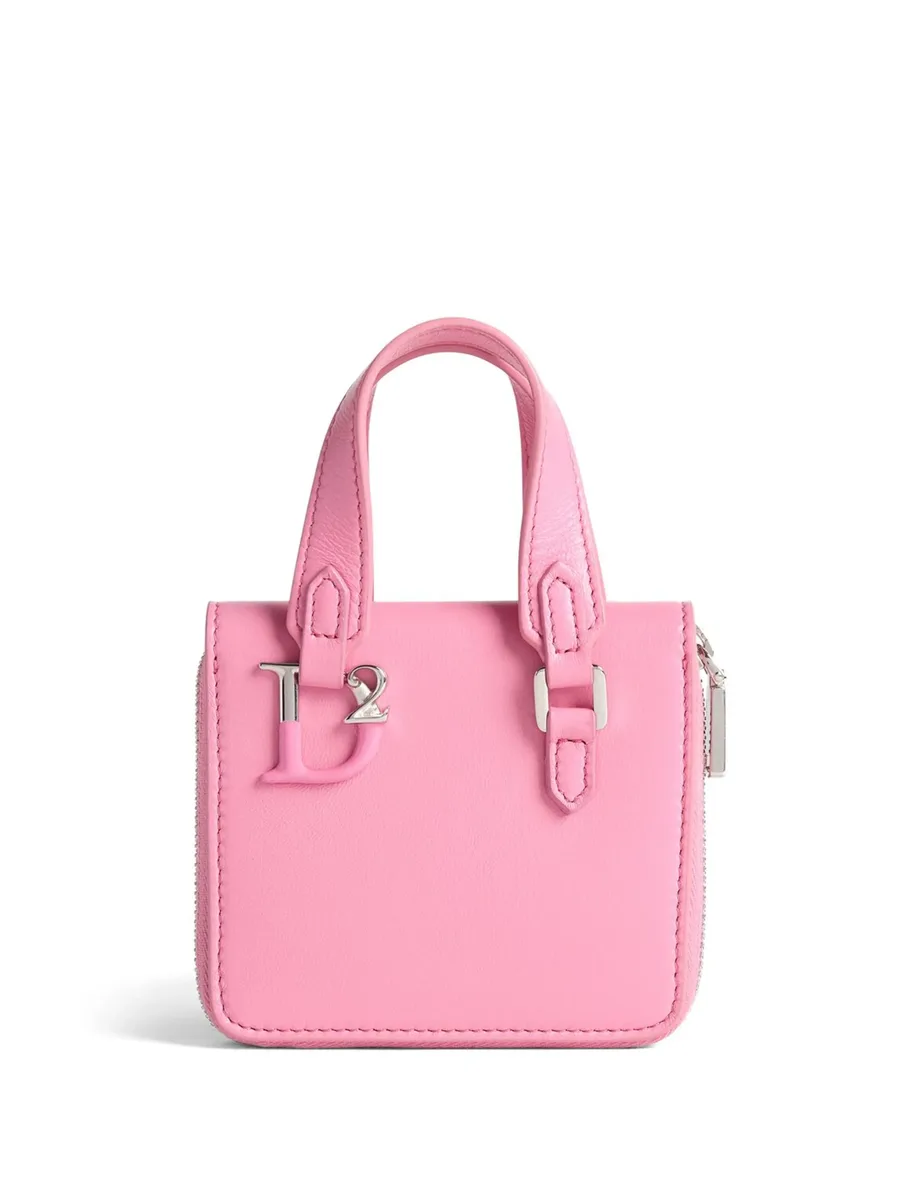 logo-plaque leather purse 2