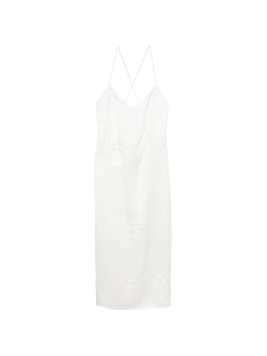 V-neck midi dress 1