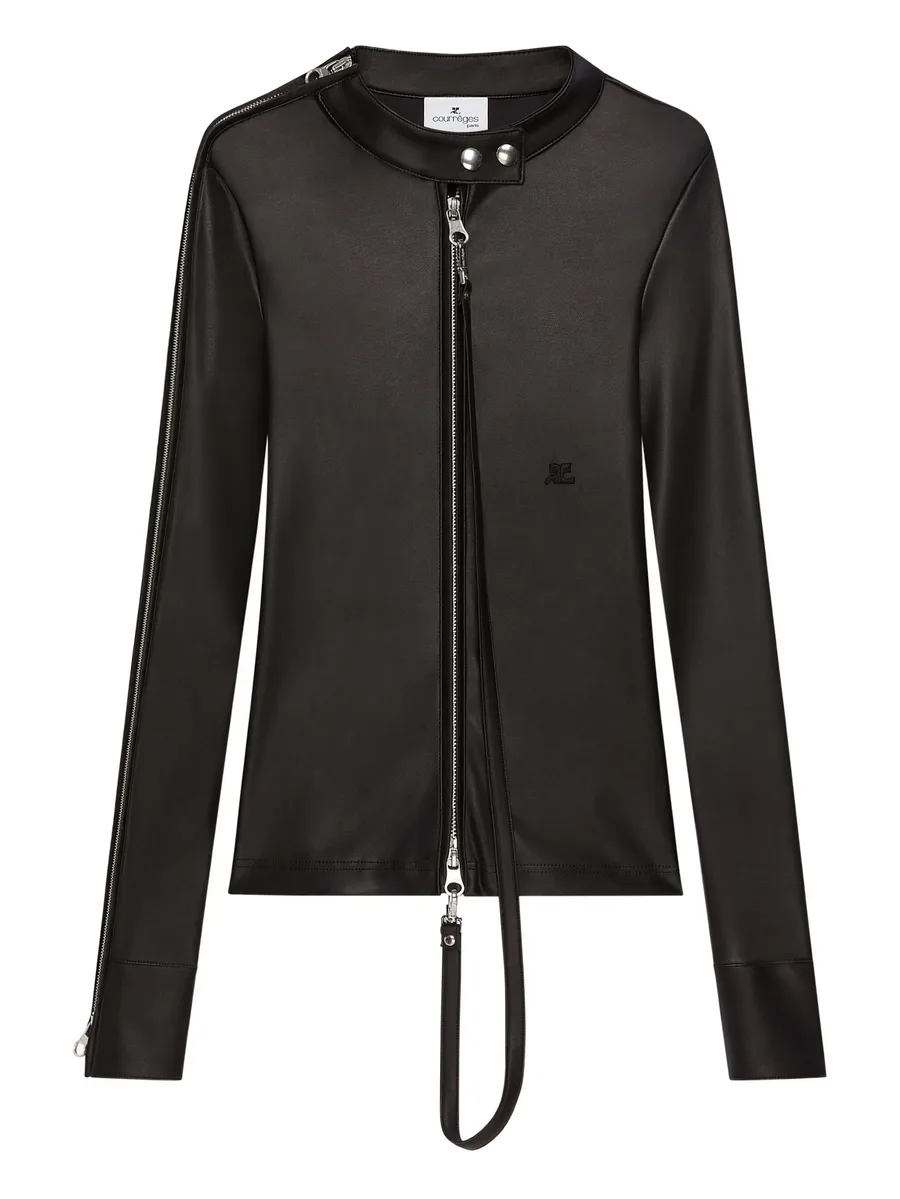 zip-up biker jacket 1