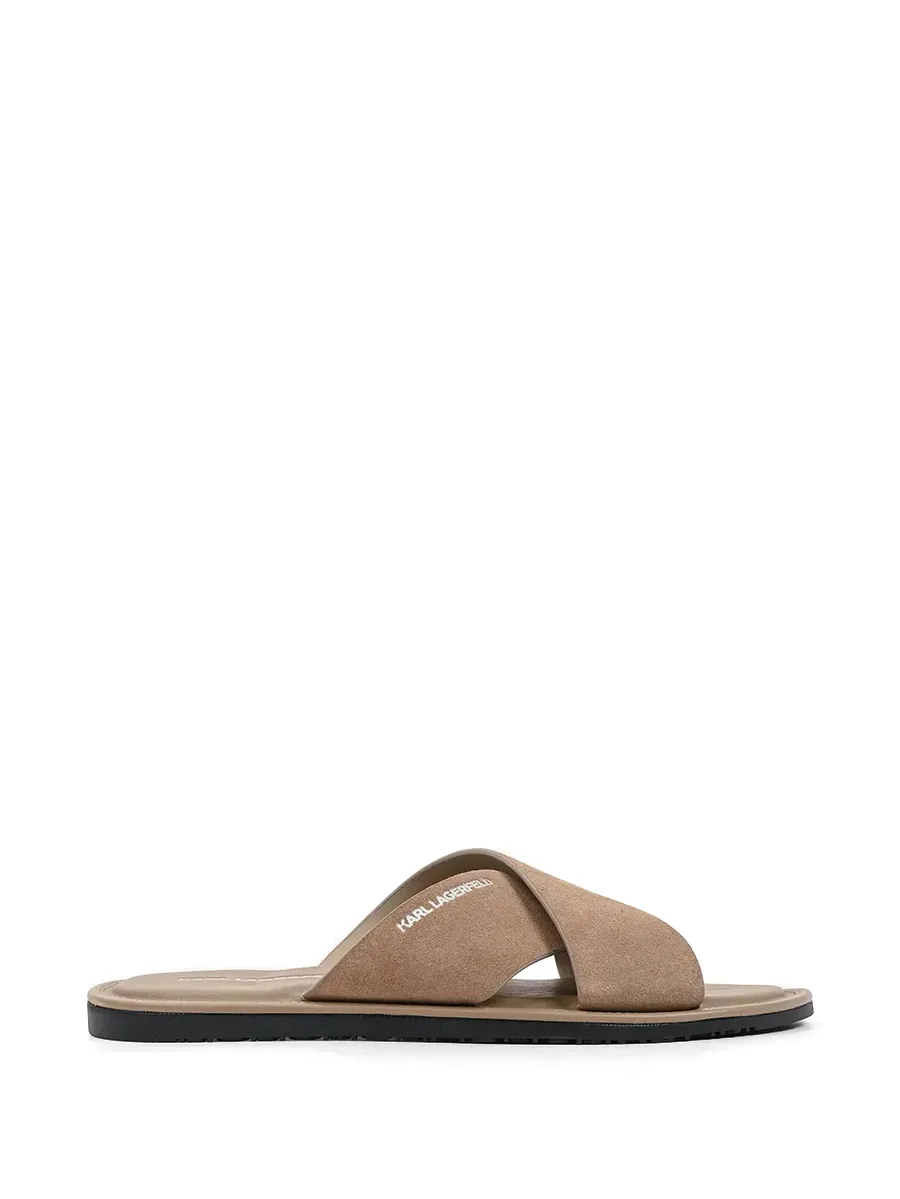 criss-cross suede slides 2