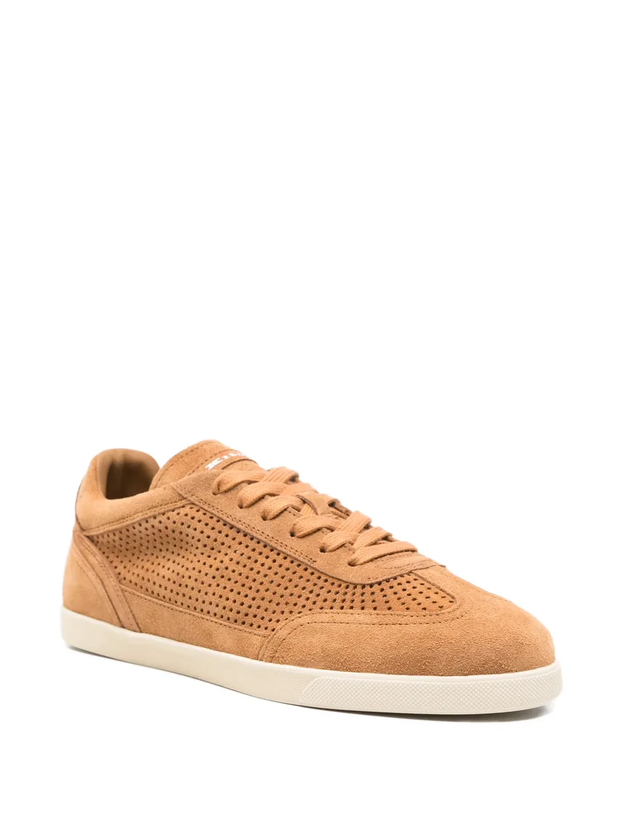 perforated leather sneakers 4