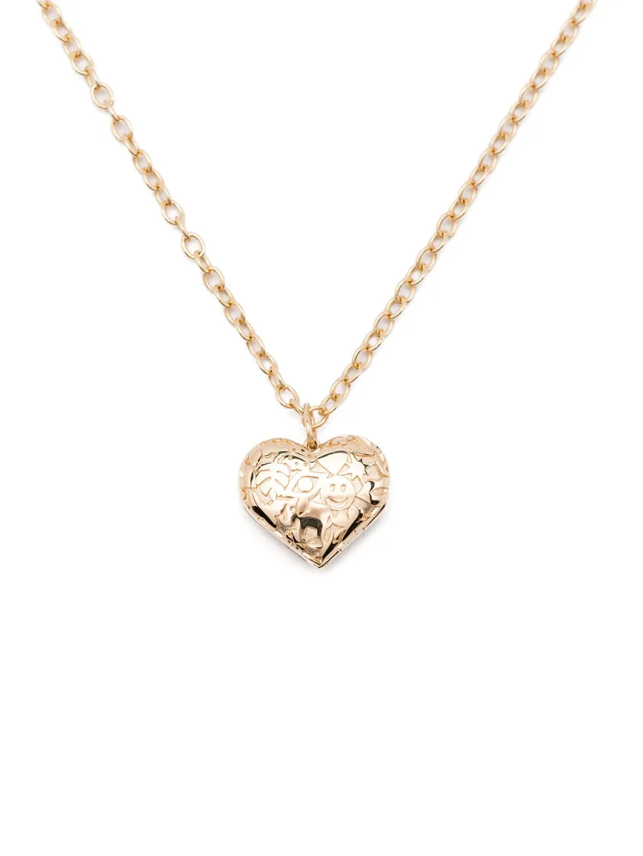 колье Heart Locket из желтого золота 5