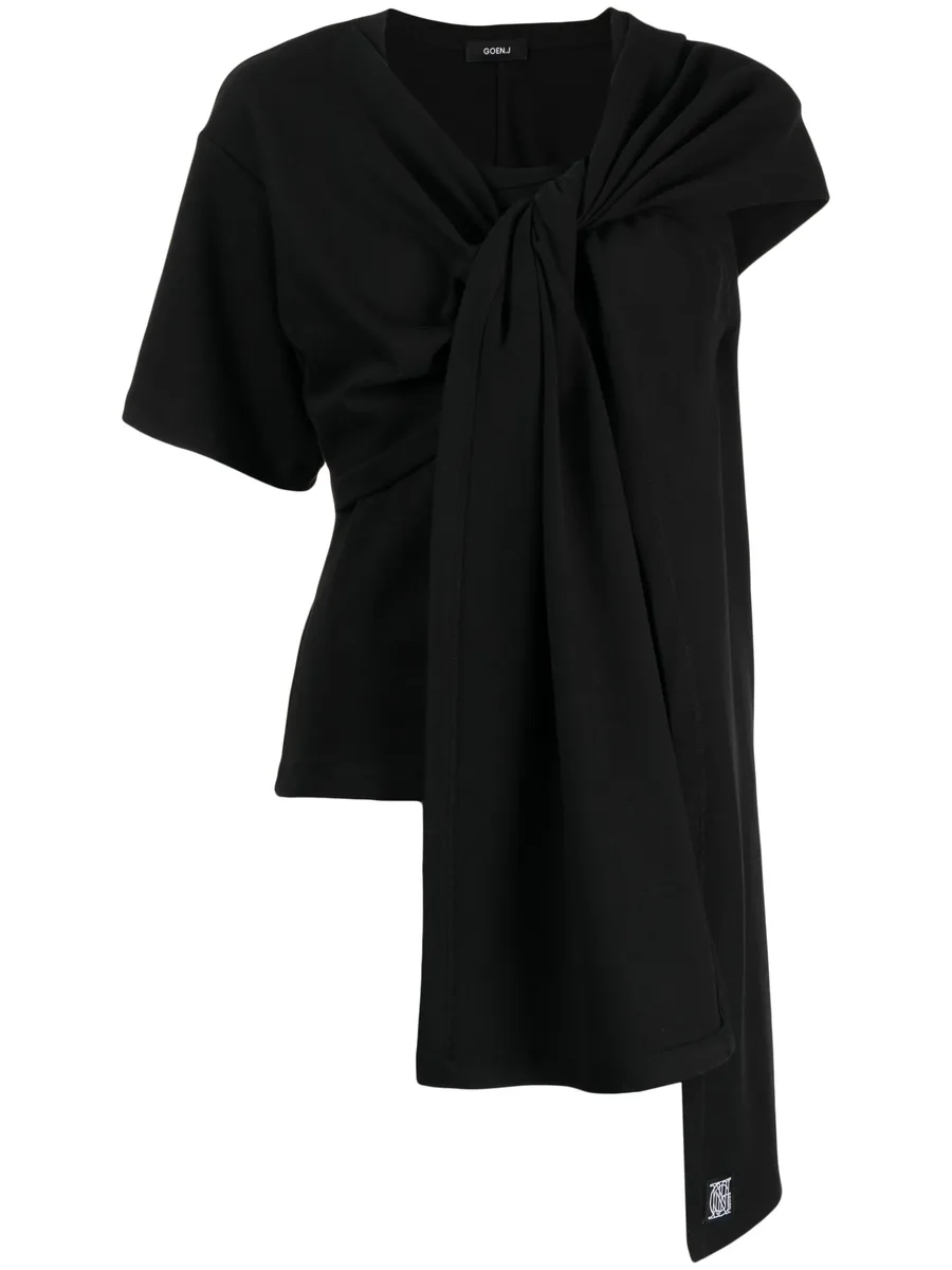 блузка асимметричного кроя 1