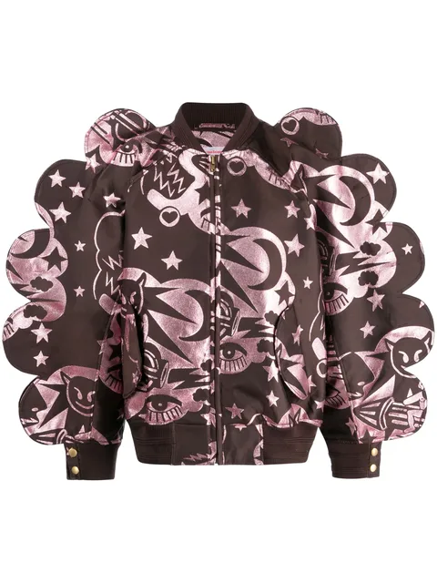 Wings oversized bomber jacket