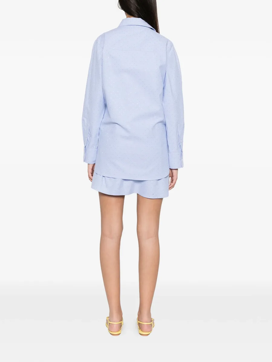 crystal-embellished tie-waist mini dress 5