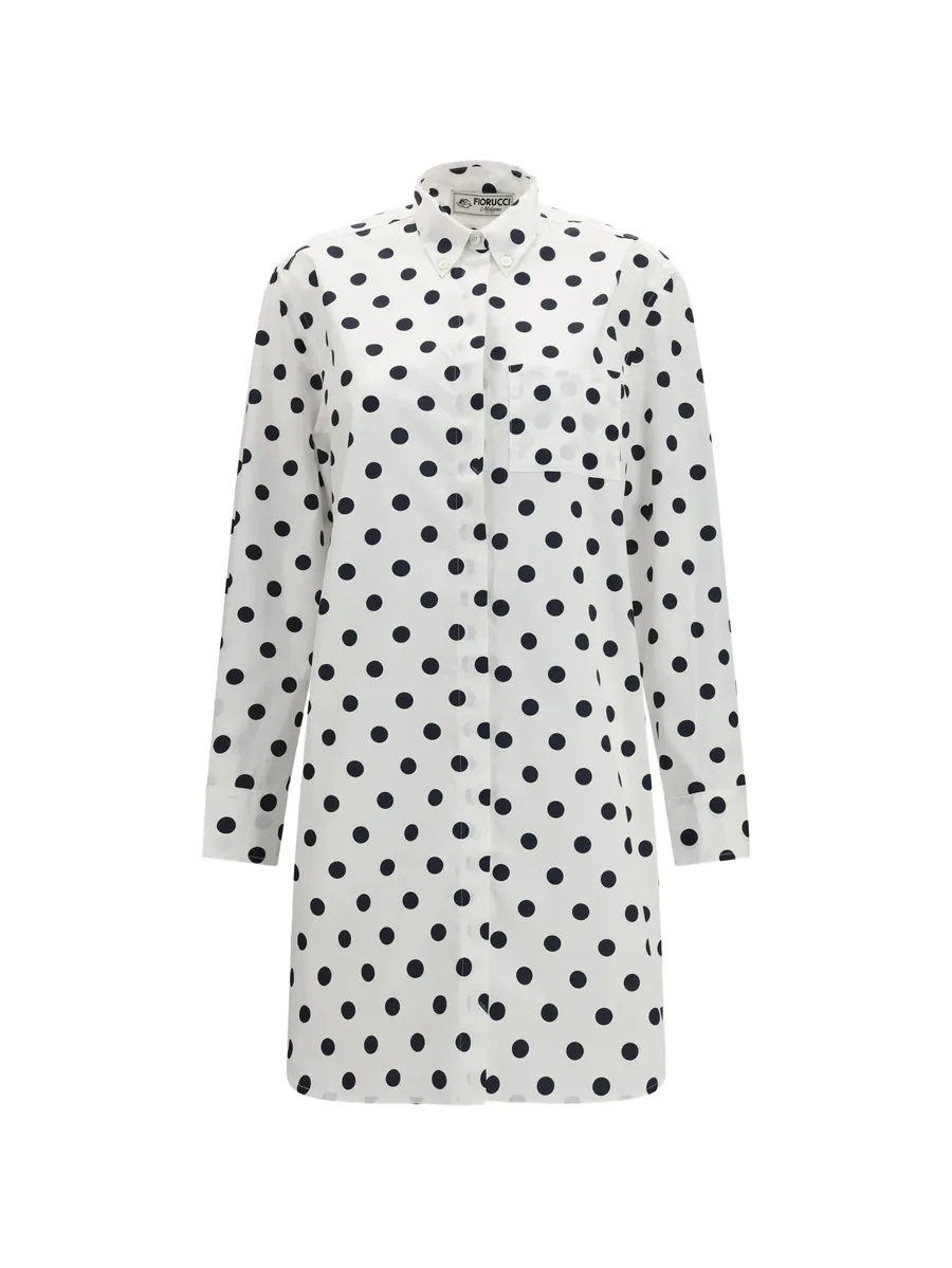 polka-dot shirt dress 1