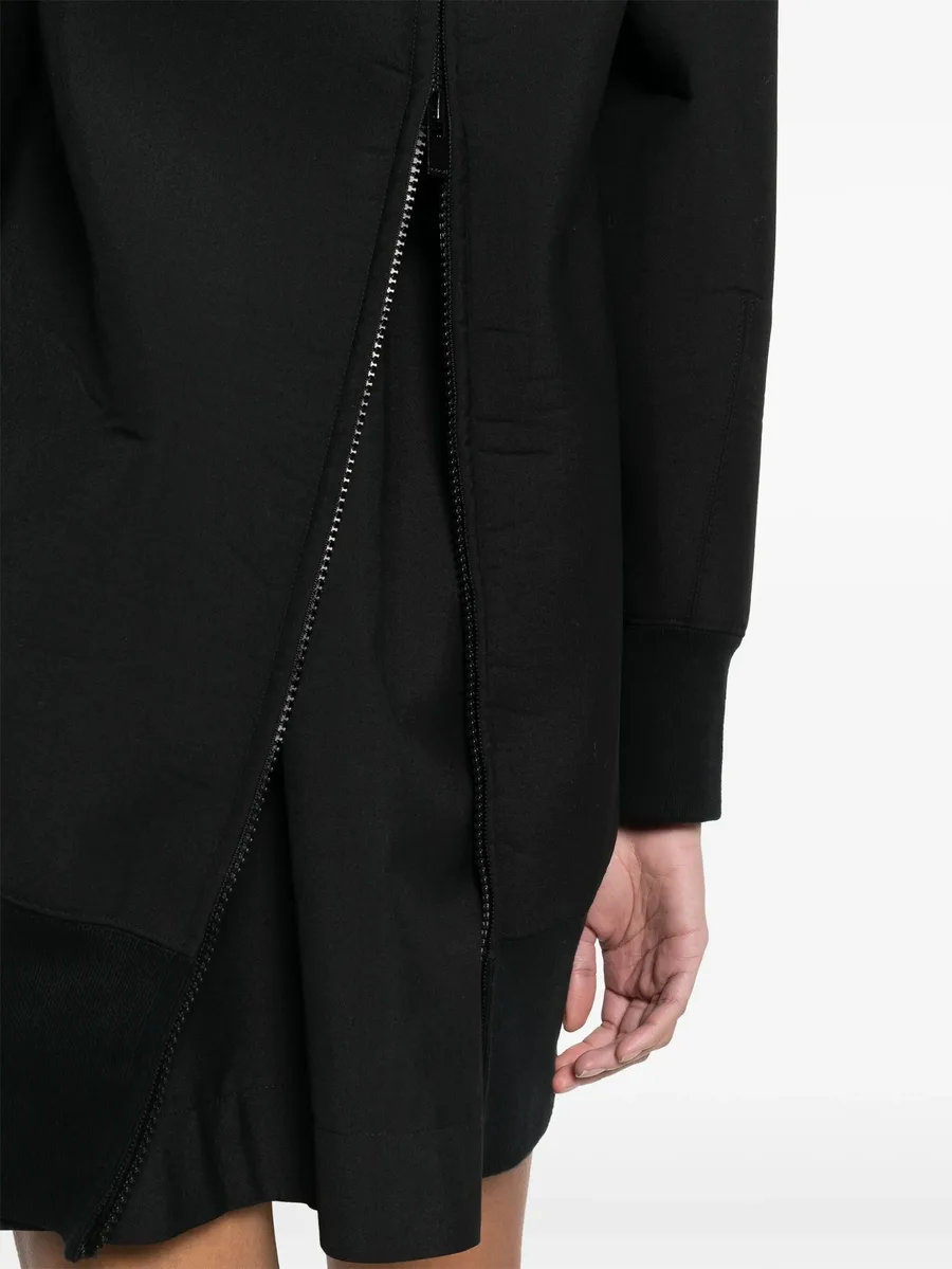 layered-design cotton sweatshirt 10