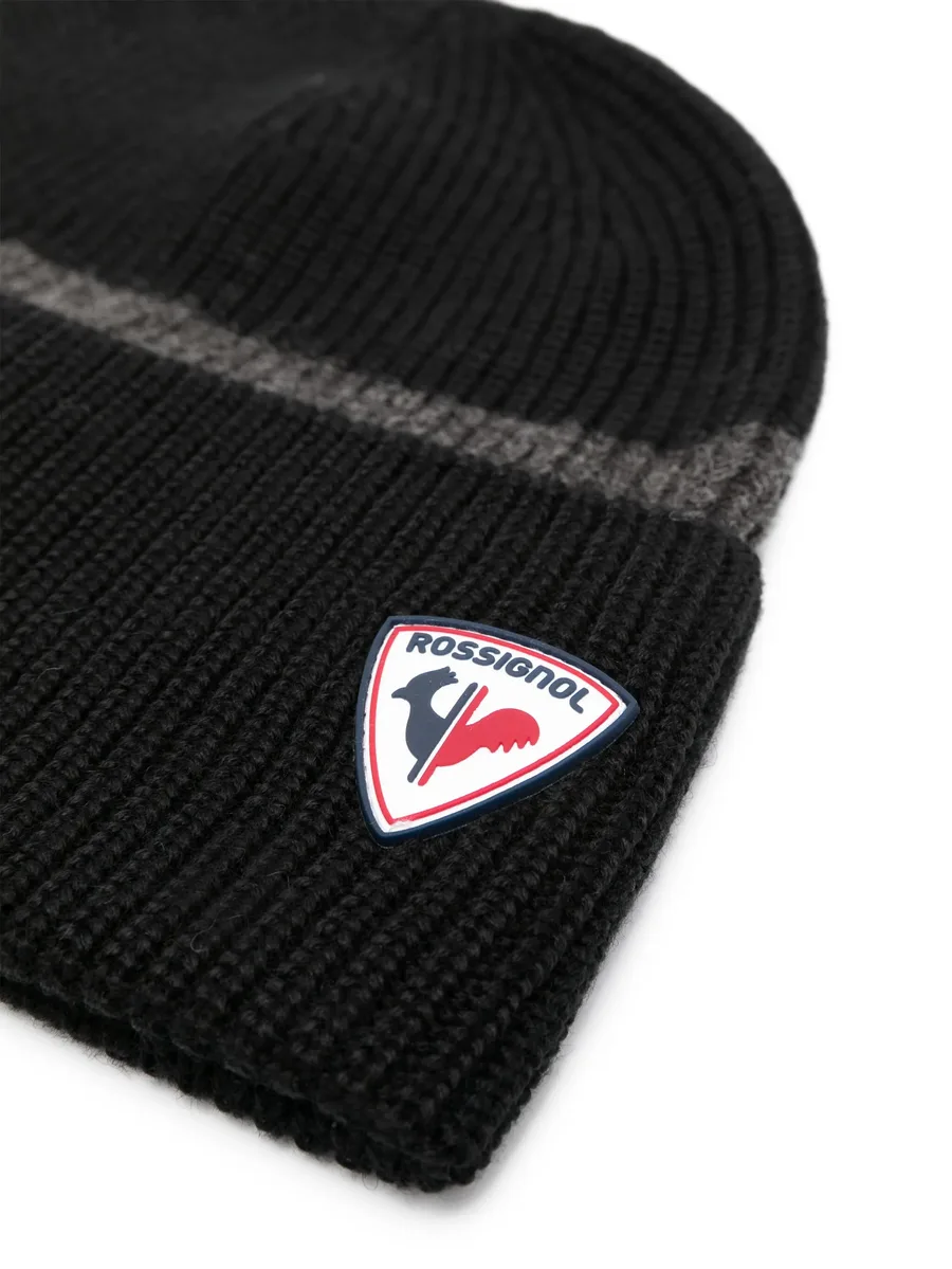 Ethan logo-patch beanie 3