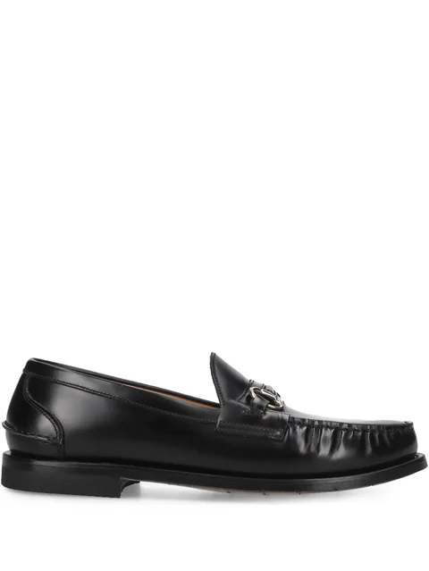 leather loafers