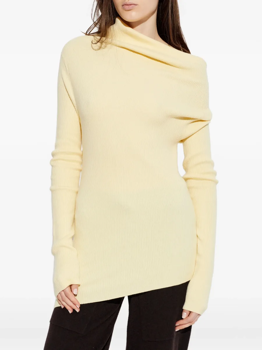 Agie draped roll-neck knitted top 6