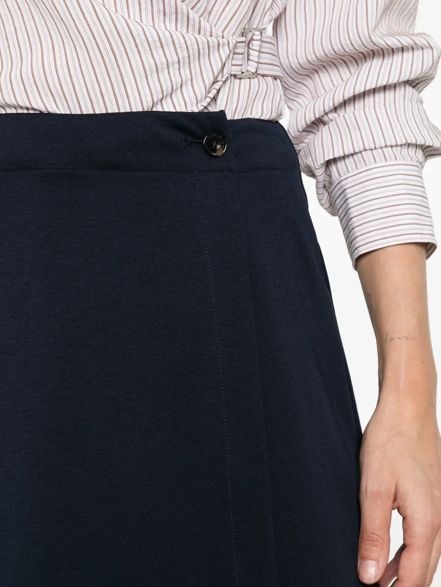 wrap-design shorts 10