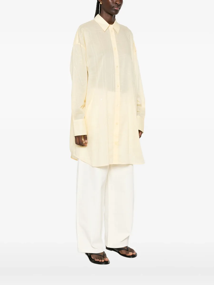 embroidered-logo shirt 5