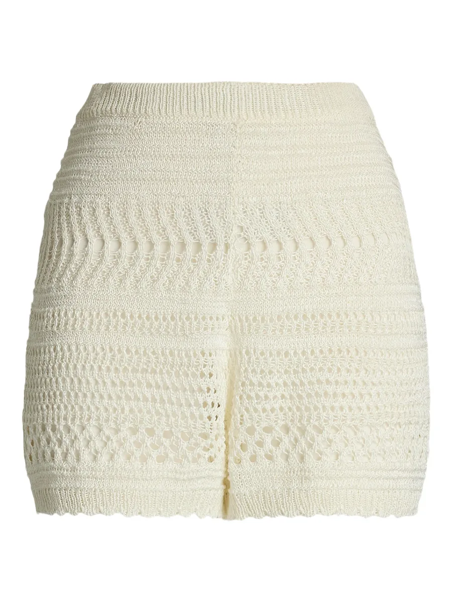 crochet-knit shorts 1