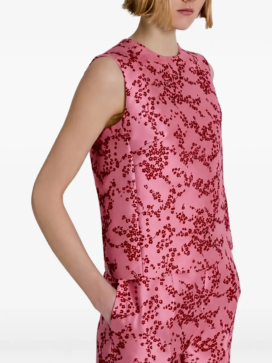 floral-print sleeveless blouse 8
