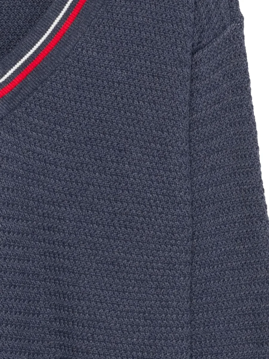 V-neck textured sweater 5