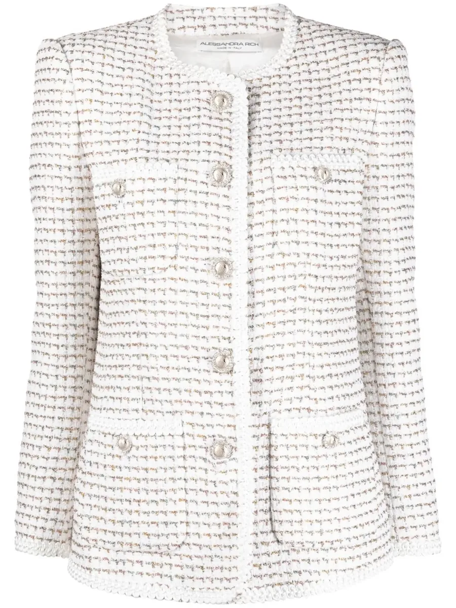 round-neck buttoned jacket 1