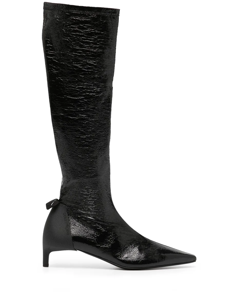 Scuba Vinyl 30mm leather boots 1