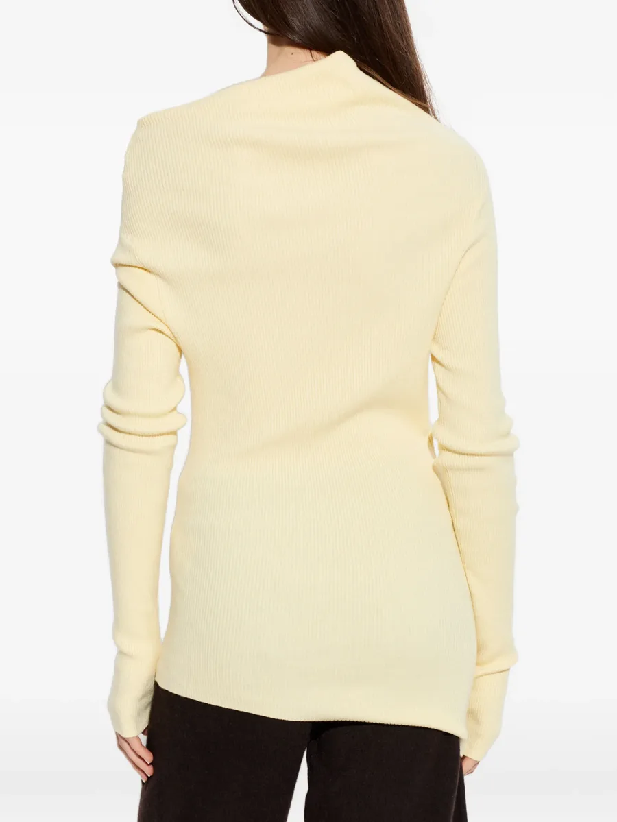 Agie draped roll-neck knitted top 7