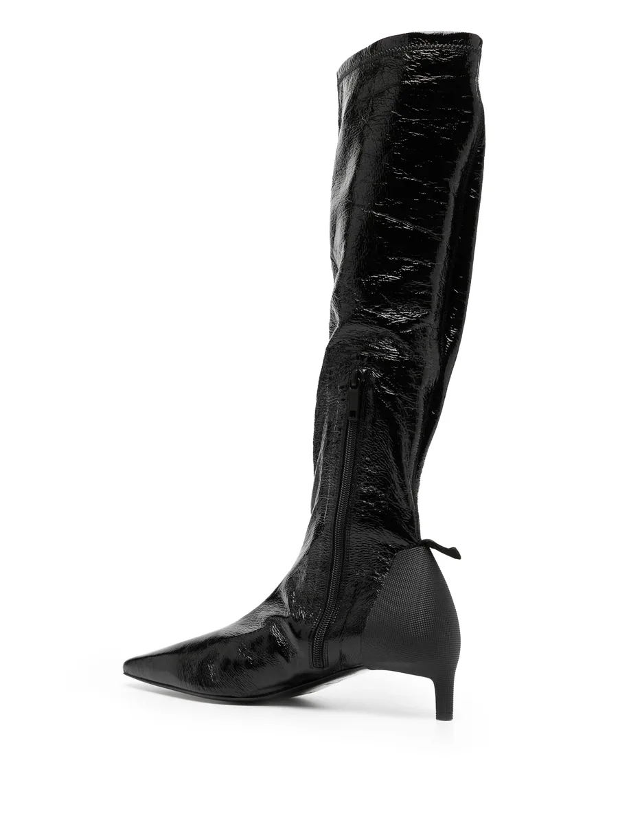 Scuba Vinyl 30mm leather boots 5