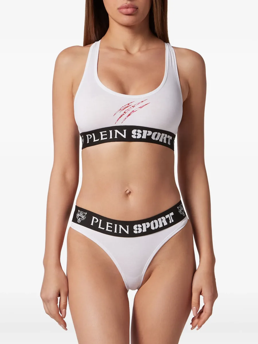 scratch-print logo-waistband underwear set 5