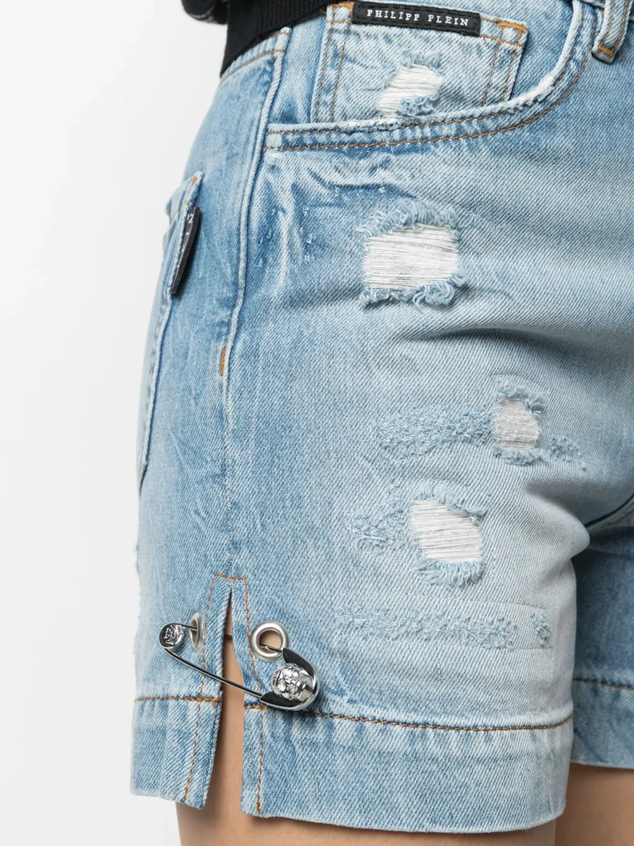 Iconic Pins denim shorts 9
