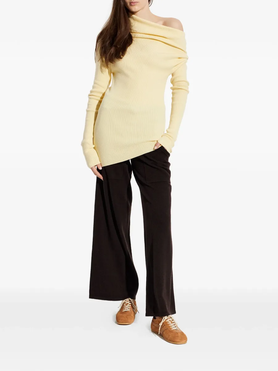 Agie draped roll-neck knitted top 4