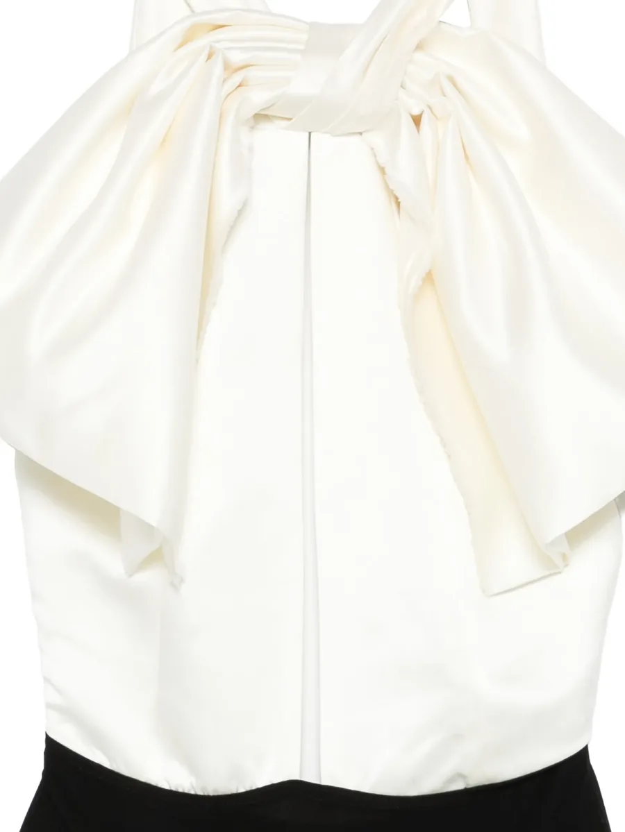 x Lia Aram bow-detail bodysuit 5