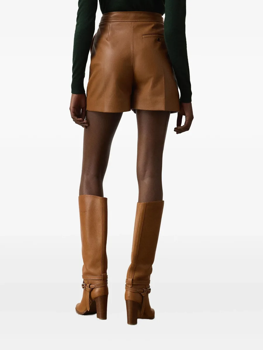 tailored leather shorts 7