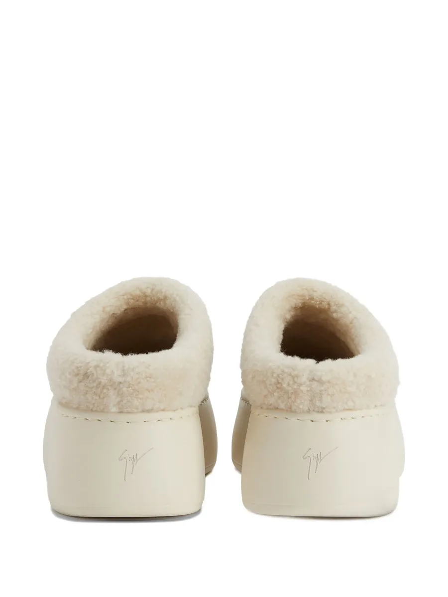 Gz League shearling platform slippers 5