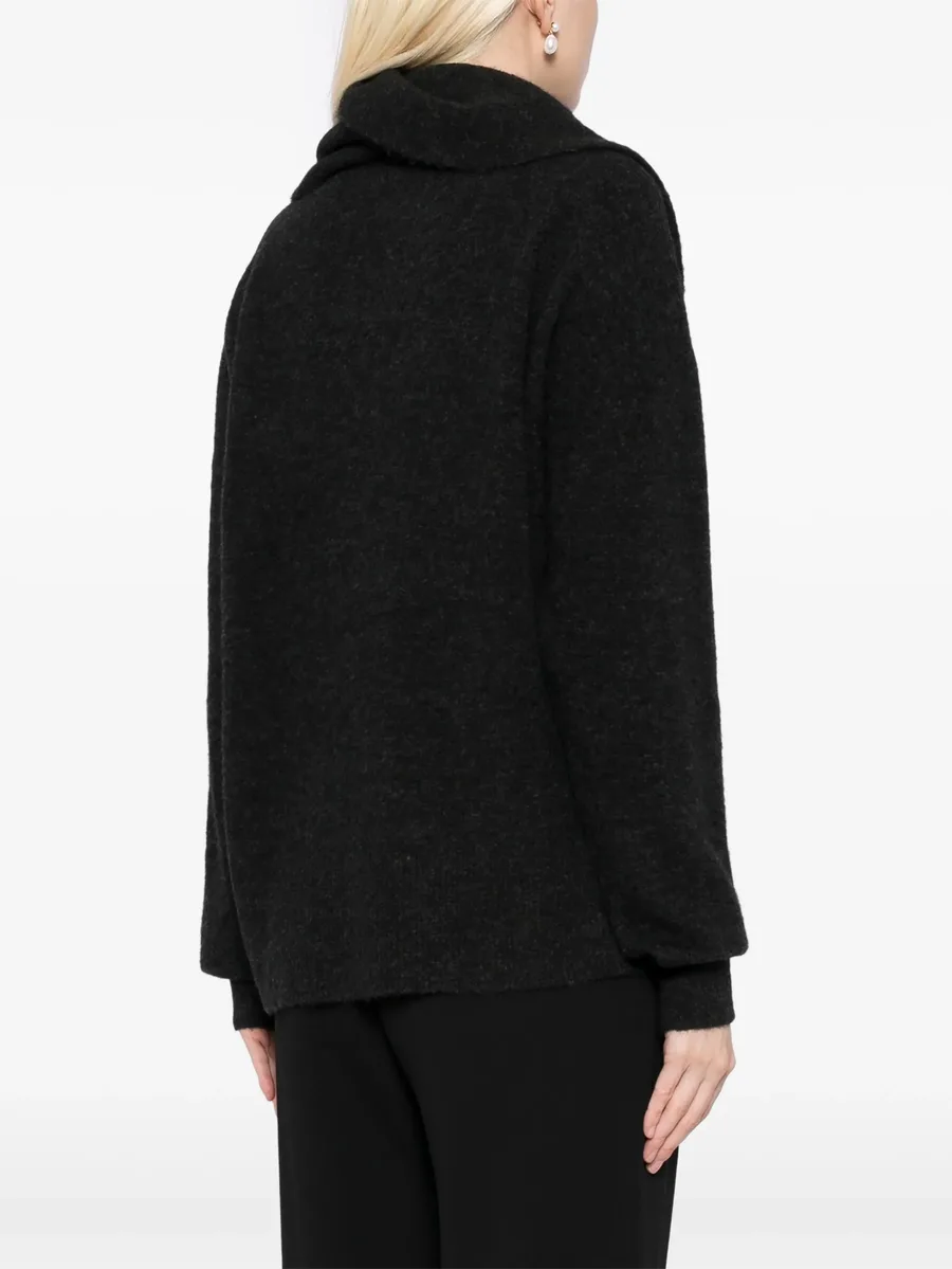 draped scarf jumper 7