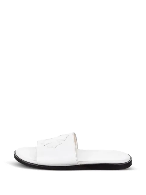 cross-patch leather sandals