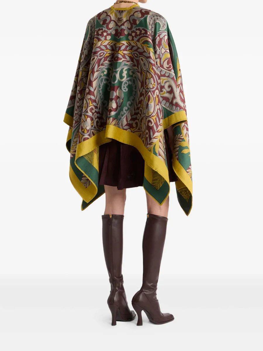 paisley-motif cape 5