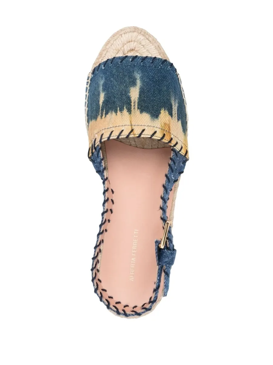 open-toe denim espadrilles 7