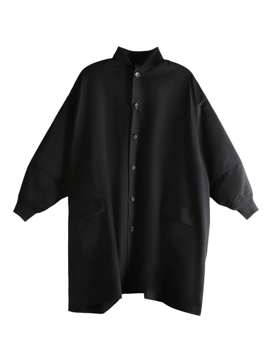 button wool coat 1
