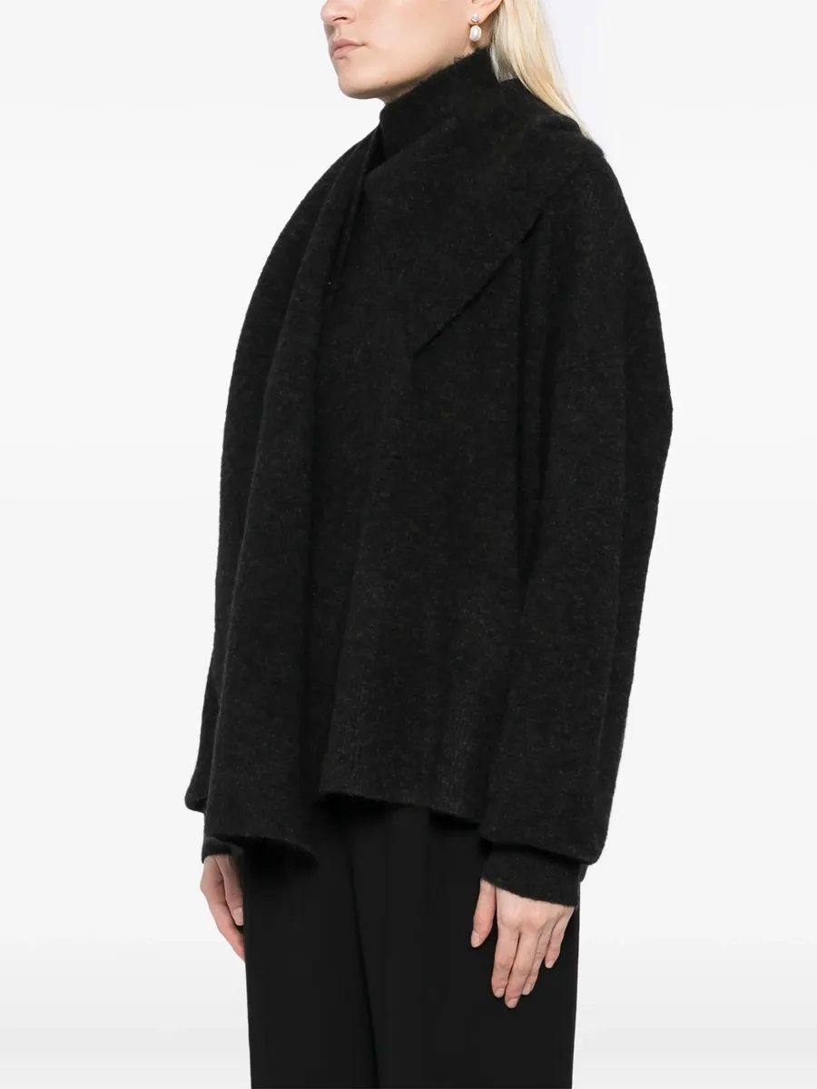 draped scarf jumper 5