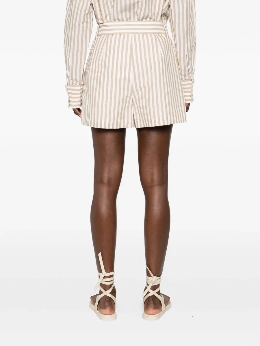 Anemone striped belted shorts 8