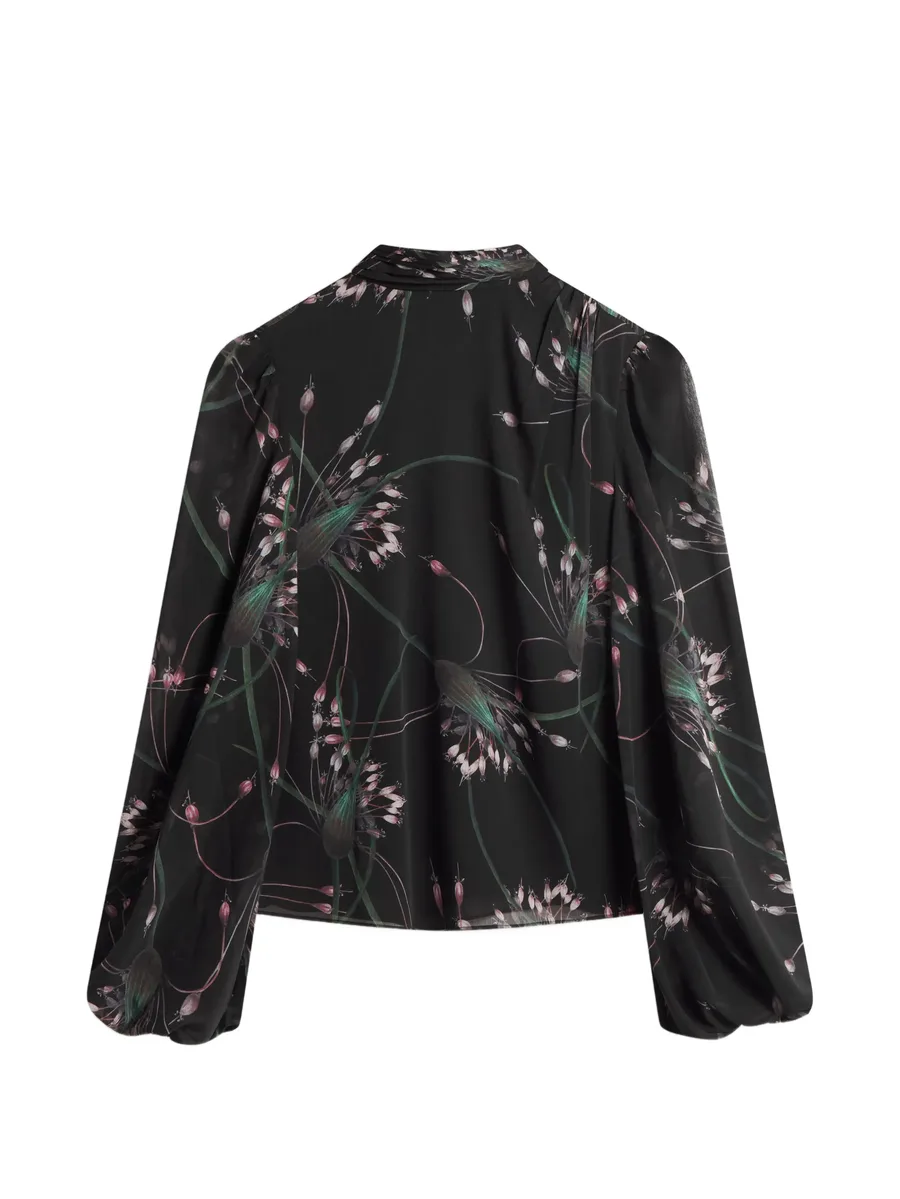 блузка Alati с завязками и цветочным принтом 3